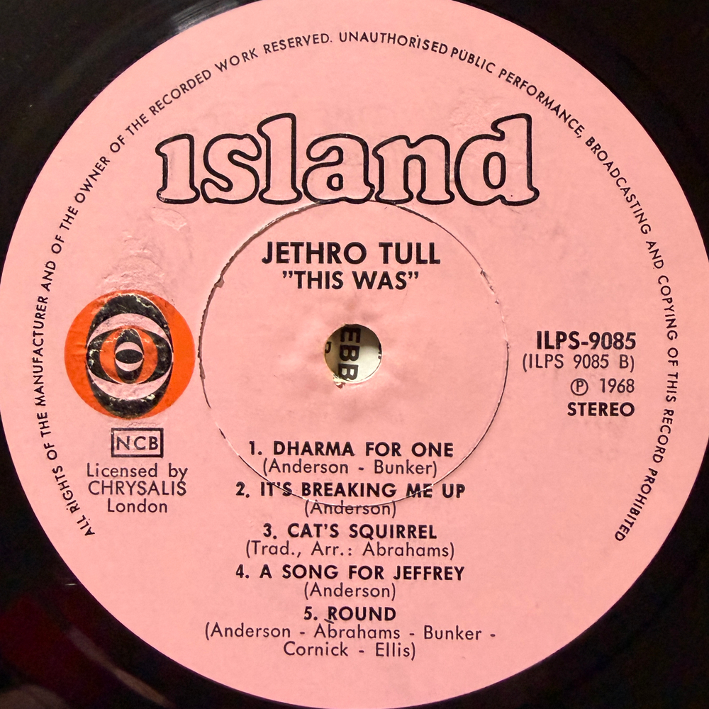 Jethro Tull ‎– This Was (Швеция 1968г.)