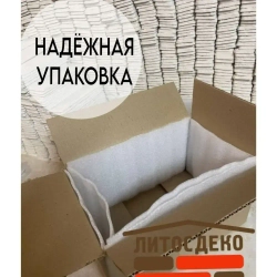 Декоративный кирпич из гипса / Гипсовый камень для отделки 18,5х4.5см