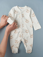 Комбинезон на кнопках "Лошадки с горошками"