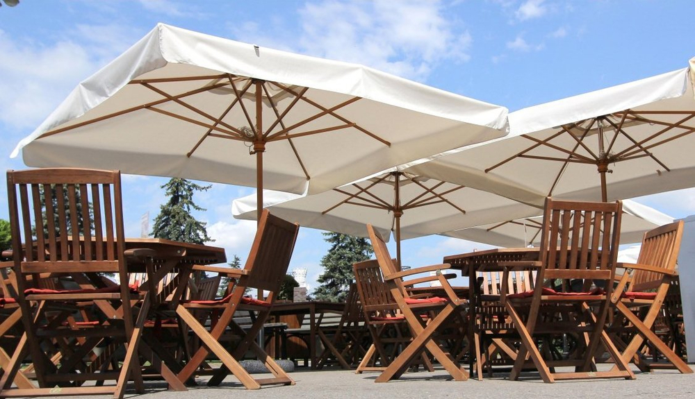 Зонт профессиональный Palladio Standard, натуральный, слоновая кость