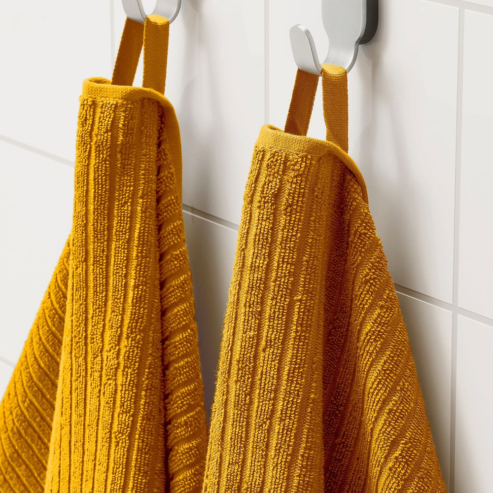 IKEA VÅGSJÖN  (ИКЕА ВÅГСЙÖН)  -  Полотенце банное, золотисто-желтое, 100x150 см