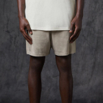 Шорты Fear of God Essentials FW20 Lounge Shorts Tan Logo, FOG-FW20-175