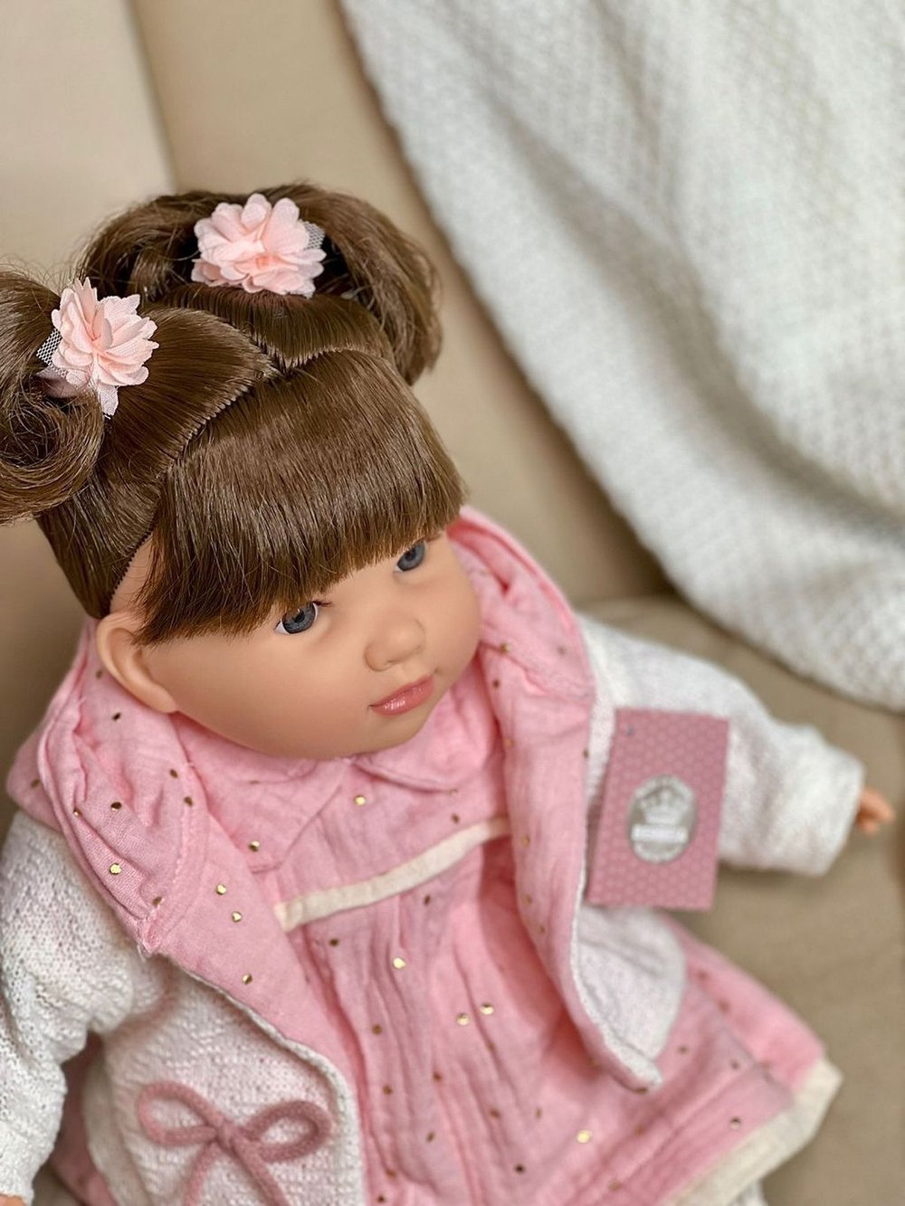 Кукла Berbesa мягконабивная 42см SANDRA в пакете (4423K)