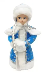 Снегурочка под елку голубая 35 см., Батик (СН-10)