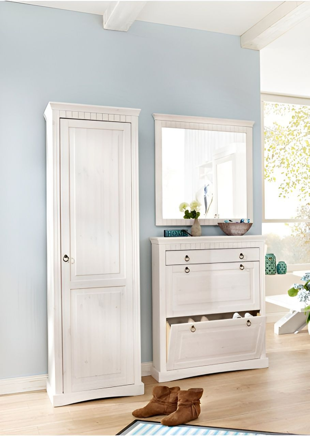 Dipriz, Тумба для обуви Неаполь из сосны, 87х97х21