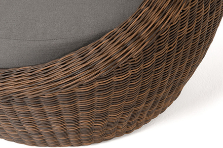 "Барселона" кресло из искусственного ротанга, цвет коричневый