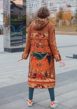 Пальто "Гротеск", по мотивам фламандской шпалеры 17 в. Серия «Гротеск»