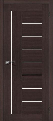 Межкомнатная дверь Браво-29 Wenge Меlinga cтекло Magic Fog, ТМ Браво