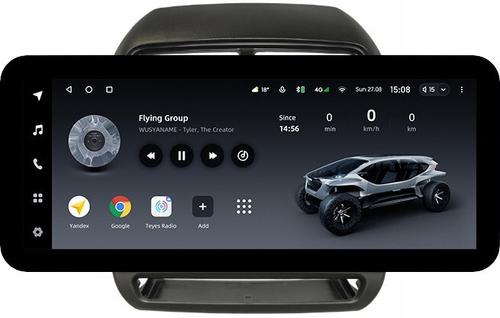 Магнитола для Mitsubishi ASX 2017+ (рамка 10) - Teyes LUX ONE ROUND монитор 12.3" 2K QLED на Android 10, Быстрая, CarPlay, 4G SIM-слот