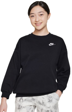 Кофта для девочки теннисная  Nike Kids Sportswear Club Fleece Oversized - черный