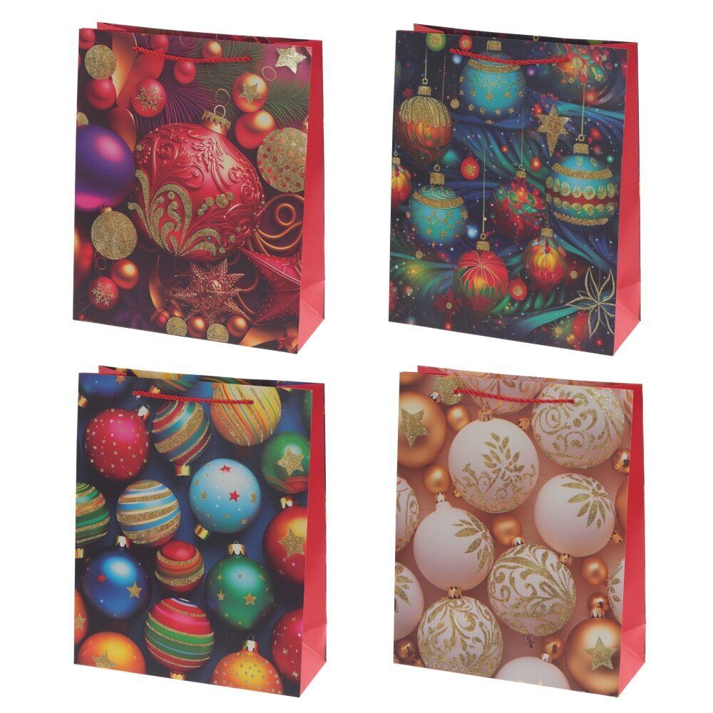 GAEM Пакет подарочный (бумага 210г/м2, блок микс 12шт), L26 W10 H32 см, 4в.