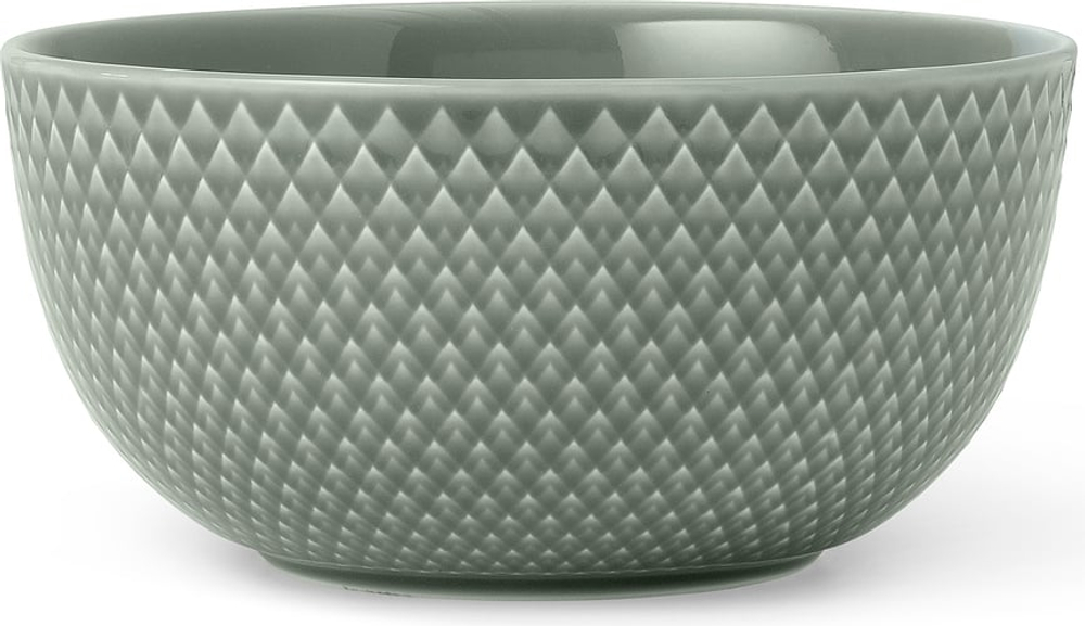 Салатник Lyngby Rhombe Earth, фарфор, 13 см, зелёный
