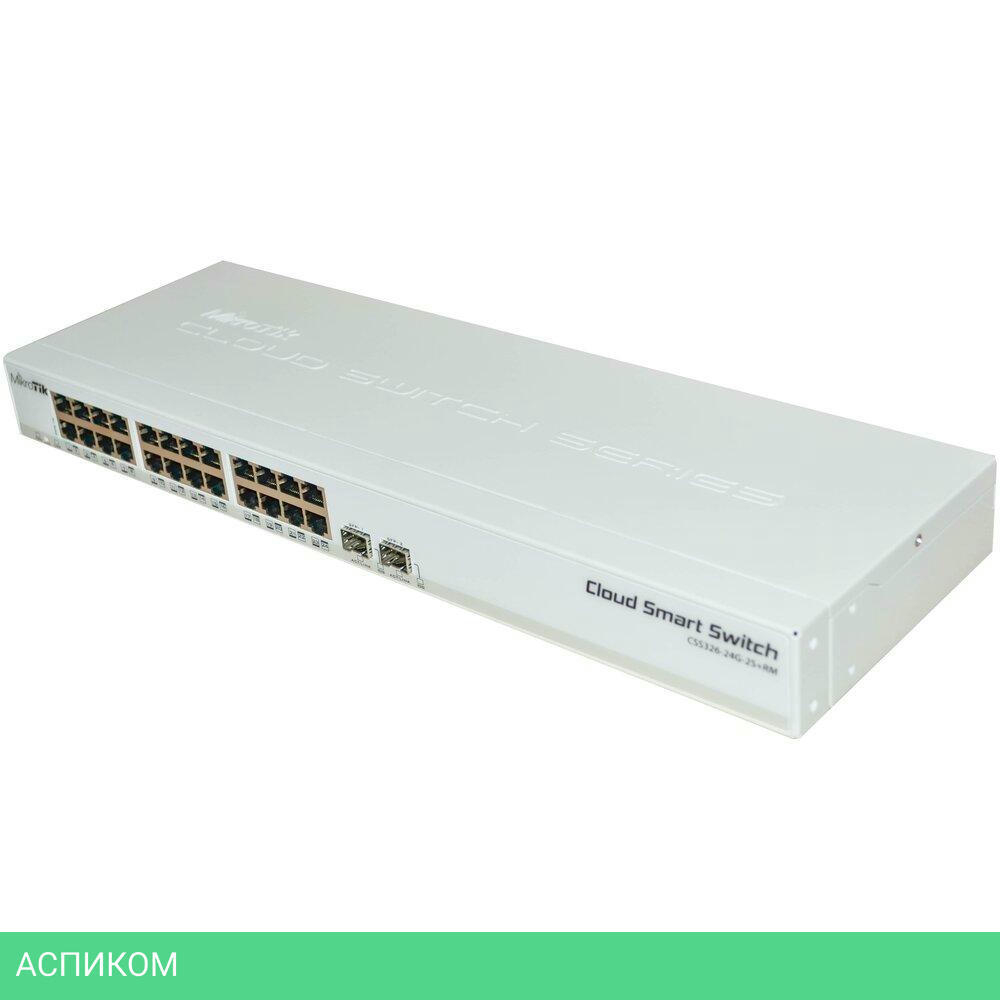 Коммутатор Mikrotik CSS326-24G-2S+RM