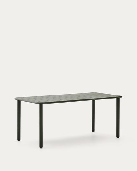 Уличный стол Brai из оцинкованной стали зелёного цвета 180 x 90 см Испания La Forma