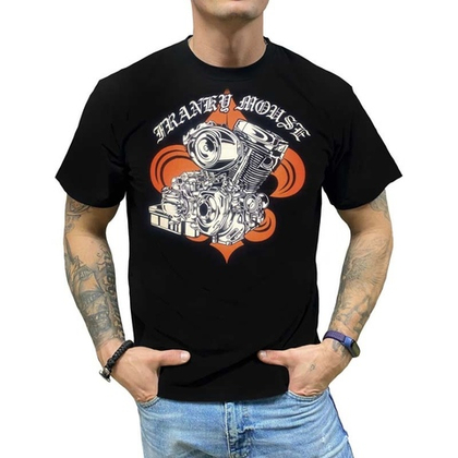 Футболка Franky Mouse Двигатель на лилии Choppers Race Team (S / черный)