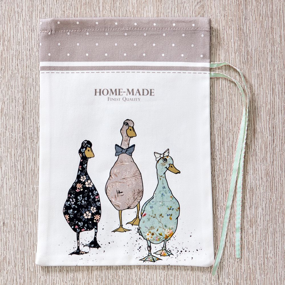 НАБОР МЕШОЧКОВ ИЗ 2-Х ШТ "FAMILY FARM" 20Х29СМ,100%ХЛОПОК,КАПУЧИНО,ТВИЛ,ПРОПИТКА