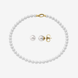Подарочный комплект Majorica: серьги и колье Classic