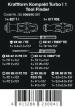 Набор диэлектрических отвёрток Kraftform Kompakt Turbo i 1 Wera 05006640001