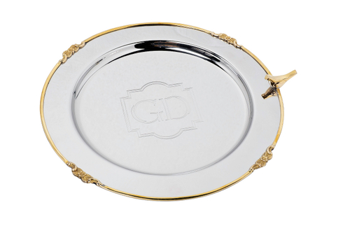 95IM-0077 Поднос круглый "Bird" нерж.сталь d33*2см