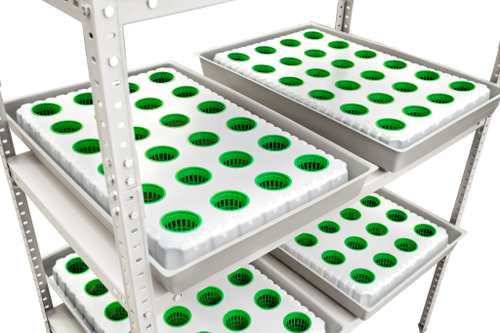 Комплект: поддон 440х640; кассета-вкладыш 24 ячейки; стаканчики; субстрат; сливной клапан