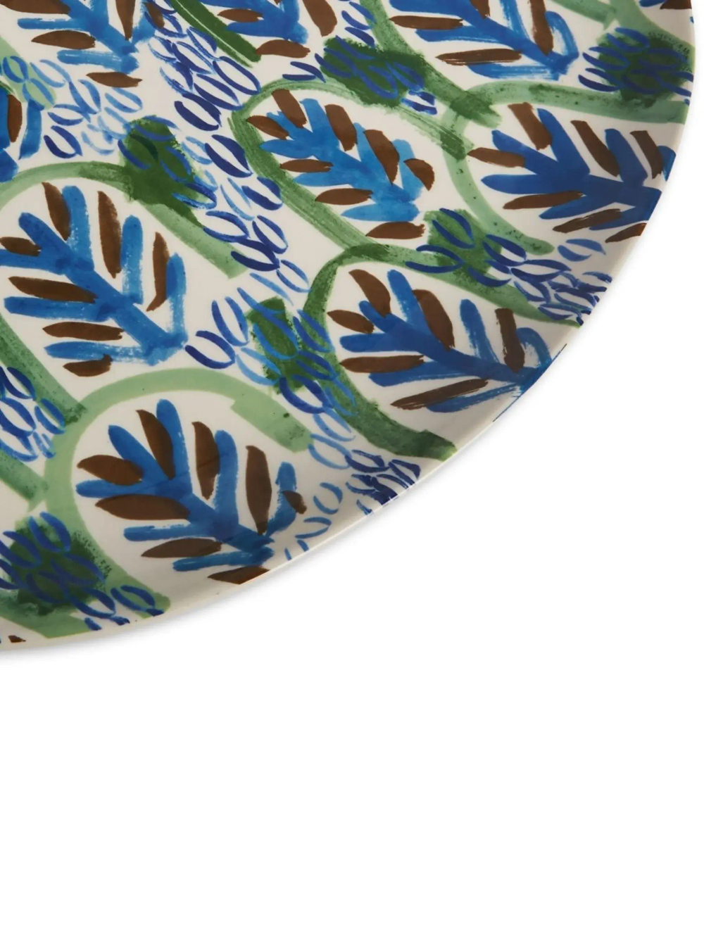 Блюдо овальное Japanese Kimonos Blue/Green, 40 х 29 см