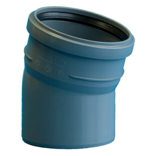 Отвод Политэк Пайп 110х15гр. ВК (70)