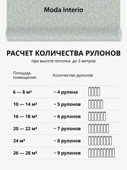 Обои флизелиновые, веточка на зеленом фоне, метровые, для спальни, Tenero (Moda interio, арт.32688-56)