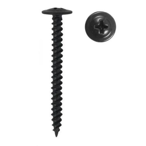 Саморез с прессшайбой черный 4,2х14 мм 400 шт острый