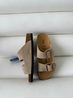 Сабо Birkenstock бежевые