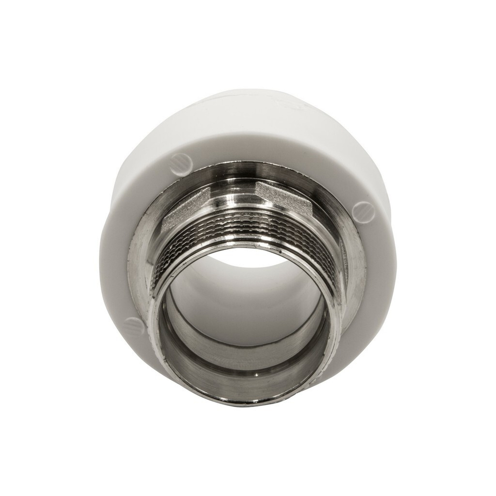 Муфта комб. нар 40х1 1/4'' под ключ EVER® plast БЕЛЫЙ (Россия)