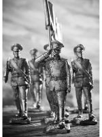 Оловянный солдатик Парад. Знаменная группа 3 Командир