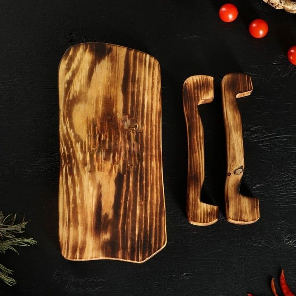 Доска разделочная для подачи на ножках из кедра