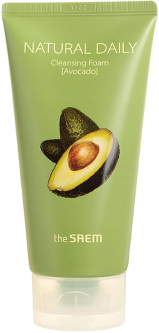 Пенка для умывания с экстрактом авокадо THE SAEM Natural Daily Cleansing Foam Avocado 150 мл