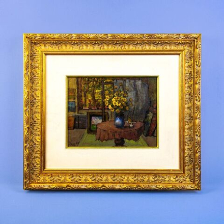 Винтаж: Винтажная картина «Букет полевых цветов»