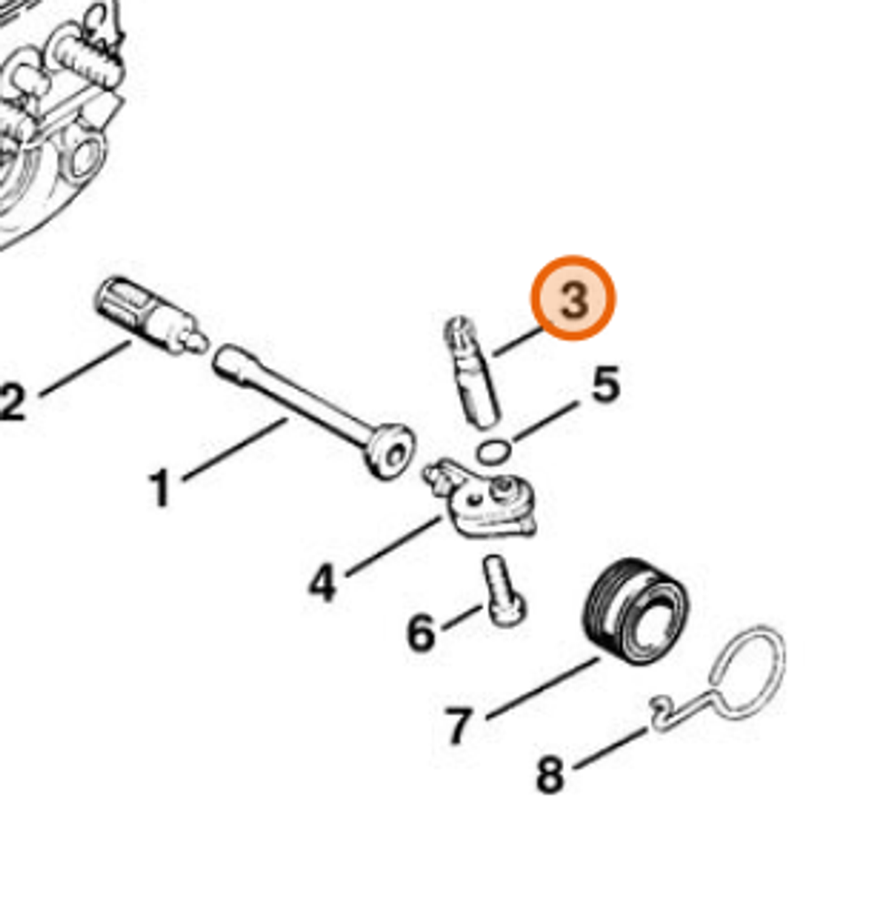 Mасляный насос 0,55 для бензопилы STIHL MS 180, 210, 230, 250. арт.PJ18022 FARMERTEC (STIHL 1123 640 3200)