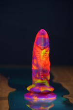 Фантазийный фаллоимитатор Mr. G-spot, разноцветный - 18 см