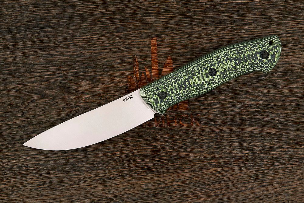 Нож разделочный UralEDC&Ножинск КрейсерЪ, клинок 120мм, сталь AR-RPM9, рукоять микарта