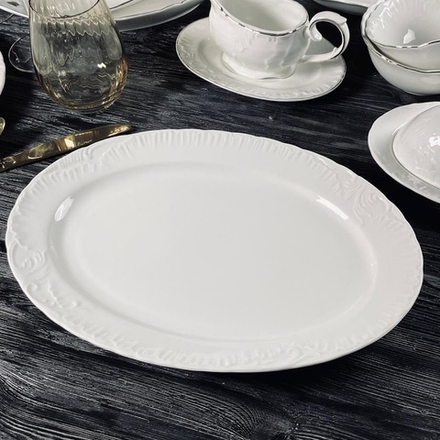 Lenardi 305-026 Набор из 2 овальных блюд 30,5см АВРОРА в под.уп.(х12)Фарфор