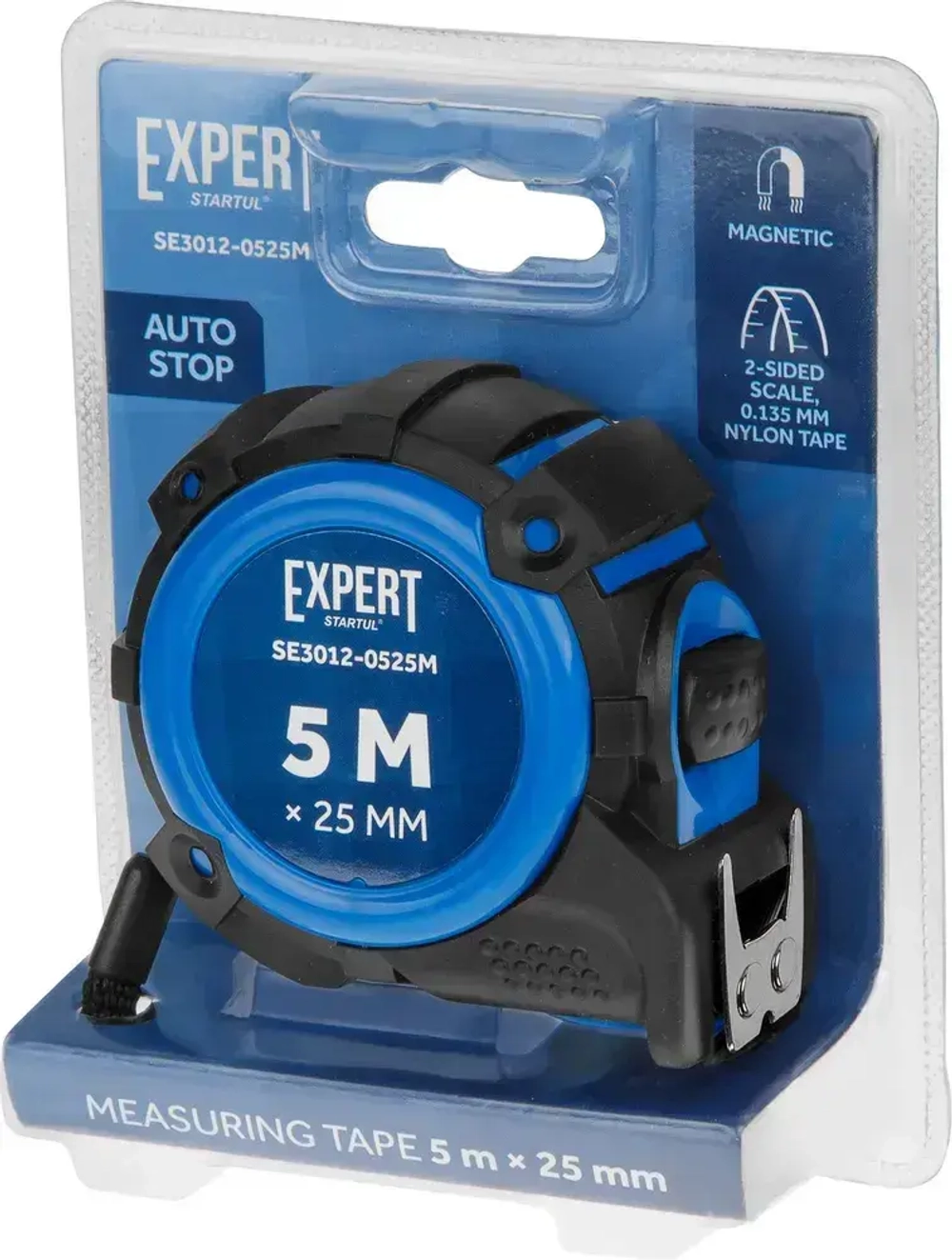 Рулетка строительная 5м 25мм с магнитом и автостопом EXPERT STARTUL (SE3012-0525M)