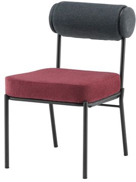 Стул обеденный Ponpoun тёмно-серый бордо