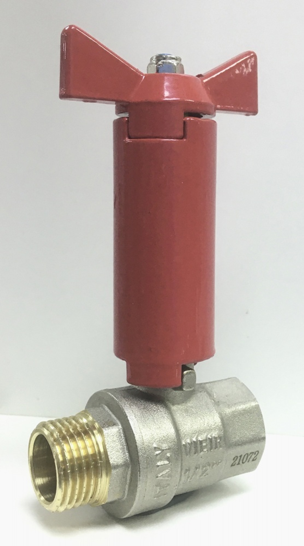 Кран шаровой с удлиненным штоком 1/2 г.ш. (НИКЕЛ) ViEiR (96/12шт)