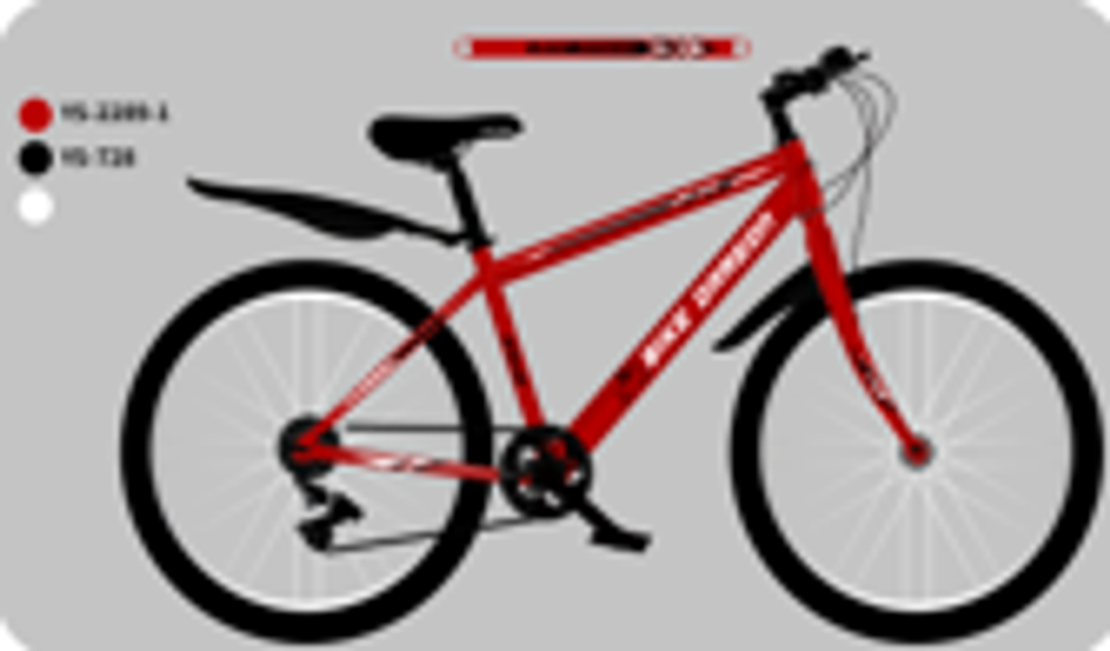Велосипед Bike Dragon 24" 21скор (ст.рама,SunRun, Жесткая вилка, тормоз V-brake) BD-1-24-3 красный
