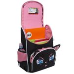 Ранец GRIZZLY анатомическая спинка, с мешком для обуви, для девочек, "SPARKLING EYES", 33х25х13 см, RAm-584-4/1