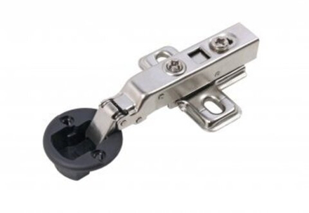 Петля для стекла накладная Slide-on d-26 с винтами + загл Хром