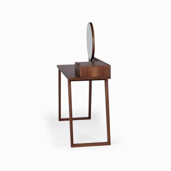 Туалетный стол с зеркалом Anna 120x45 см, шпон ореха