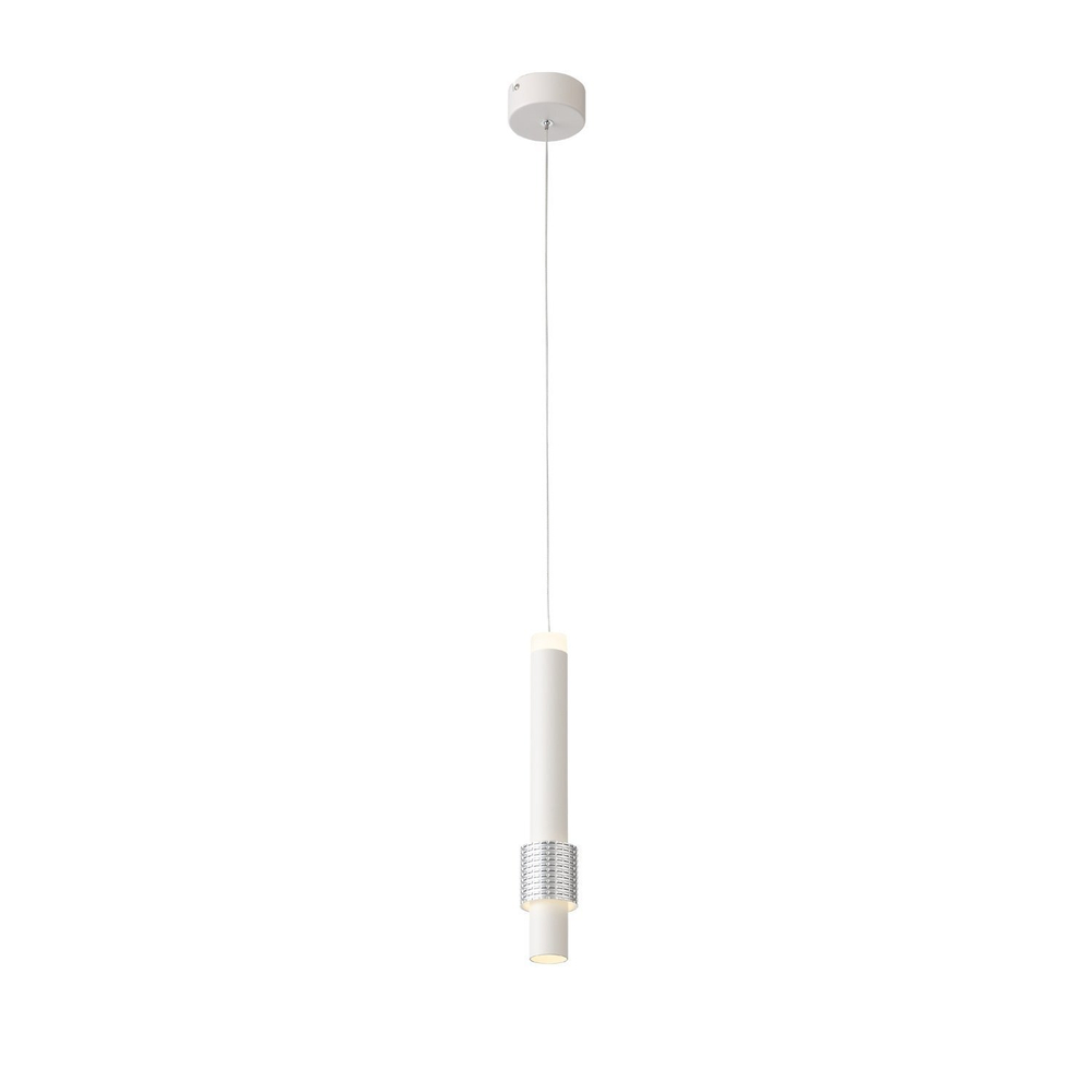 SL1591.503.01 Светильник подвесной ST-Luce Белый, Алюминиевый/Белый LED 1*6W 3000K Подвесные светильники