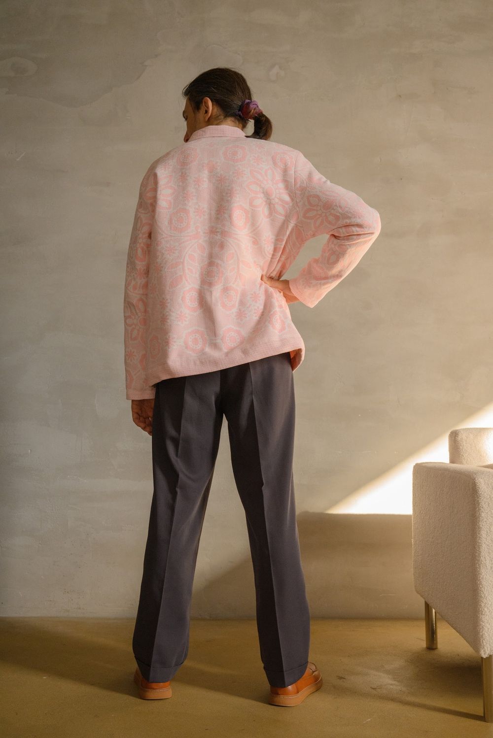 Купить Куртка Soeurs Розовая с Цветами/Pink with Flowers Jacket розовая Куртка Soeurs Розовая с Цветами/Pink with Flowers Jacket розовая