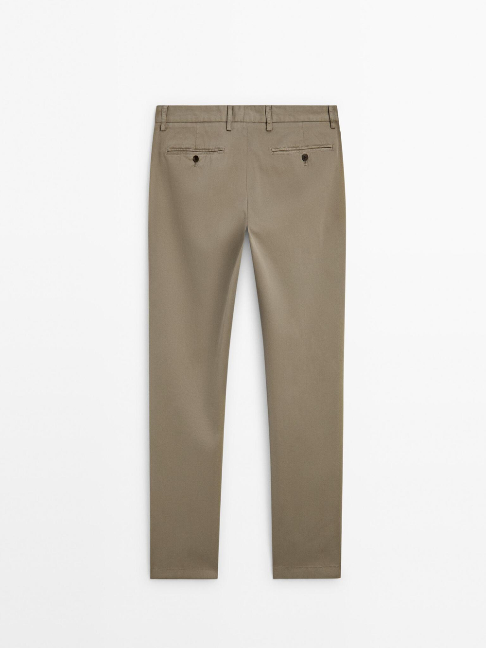 Massimo Dutti Брюки из рельефного 100% хлопка, зеленый