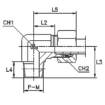 Штуцер FC90 DS20 NPT 1/2" B4 (в сборе)