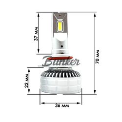 Светодиодные автомобильные LED лампы TaKiMi Altima HIR2 (9012) 5500K 12/24V
